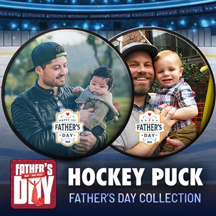 Fathers Day Hockey Puck