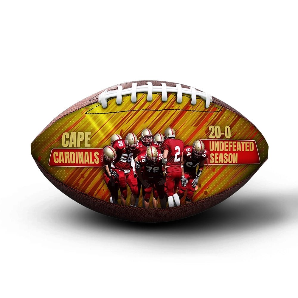 Custom championship football - 2 Panel - Burst
