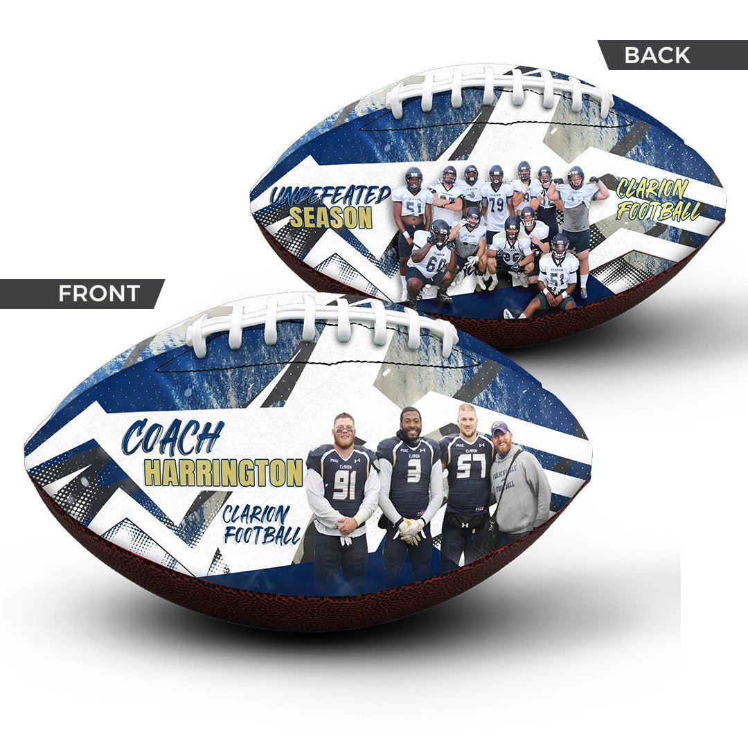 Custom coach gift football - 2 Panel - Scrimmage