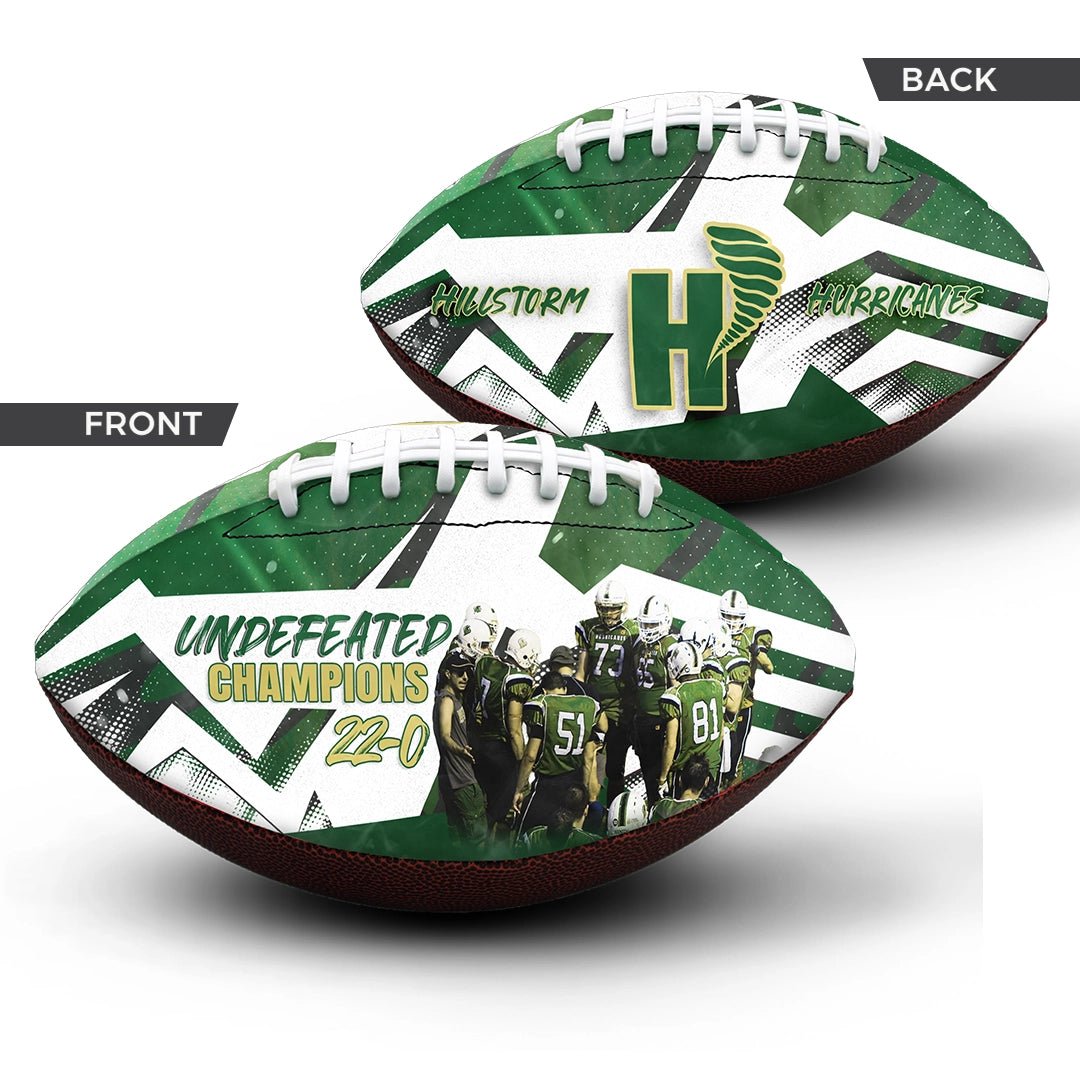 Custom 9-inch championship football - 2 Panel - Scrimmage