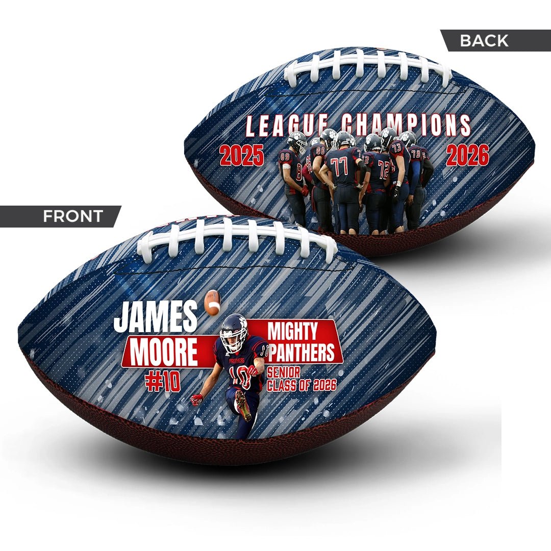 Custom 9-inch senior football - 2 Panel - Future Star