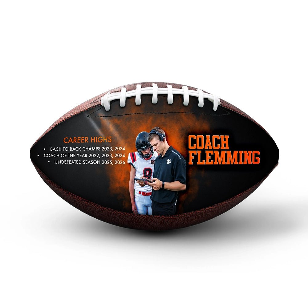 Custom coach gift football - 1 Panel - Team Spirit