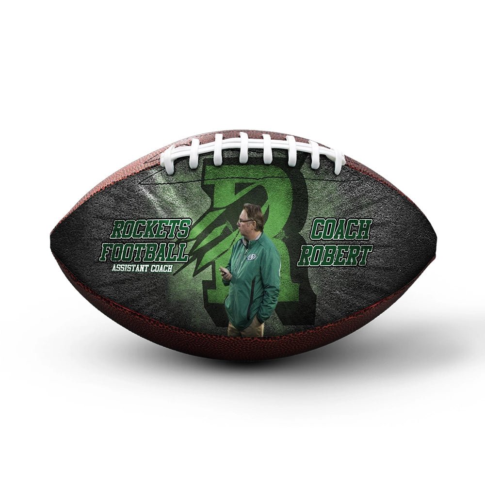 Custom coach gift football - 1 Panel - Start From Scratch