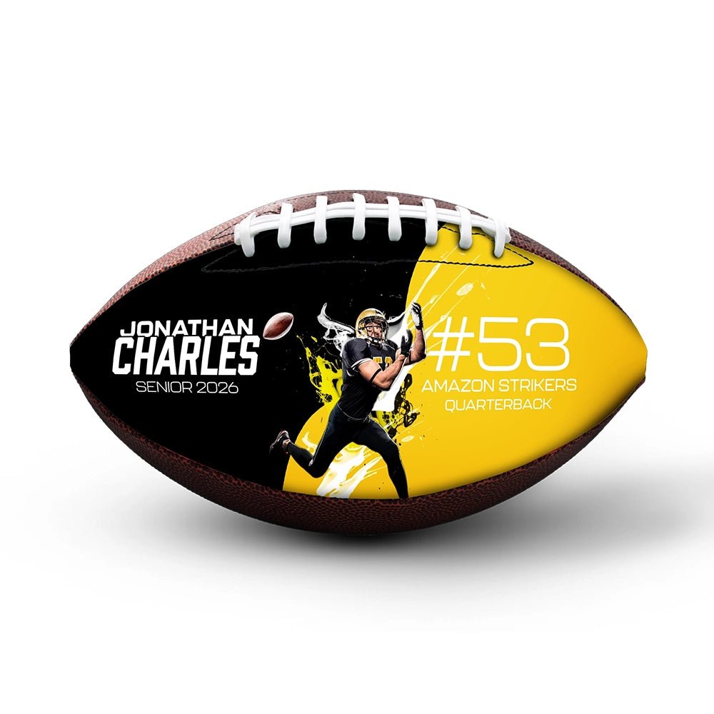Custom player gift football - 1 Panel - Record Setter