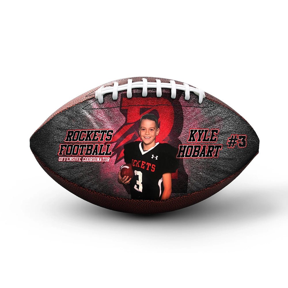 Custom player gift football - 2 Panel - Burst
