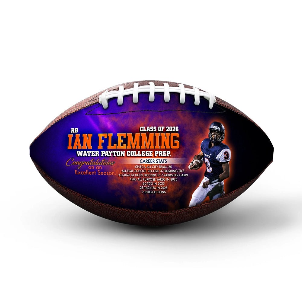 Custom senior night football - 1 Panel - Start From Scratch