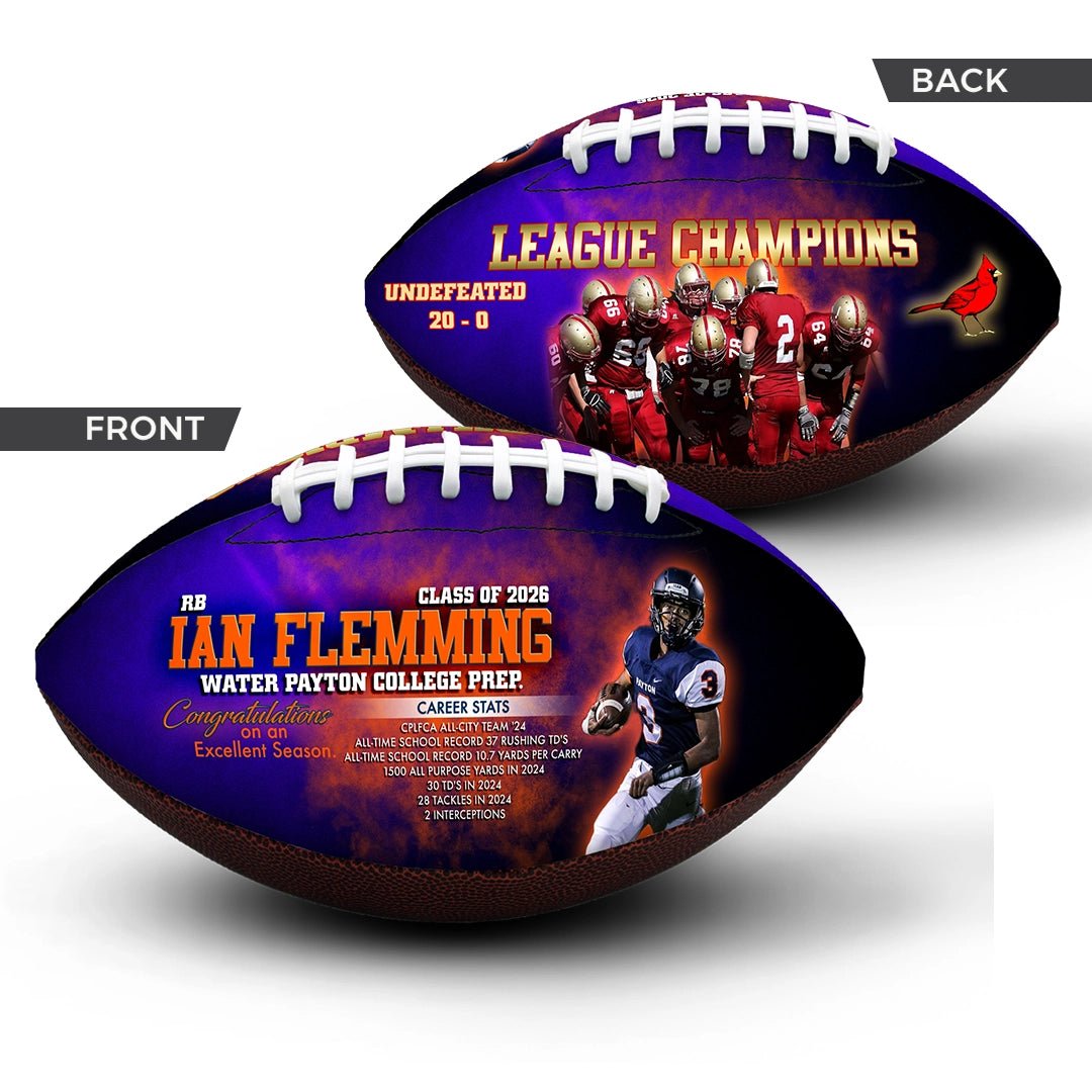 Custom senior night football - 2 Panel - Scrimmage