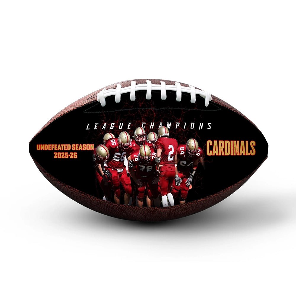 Custom 9-inch championship football - 1 Panel - Record Setter