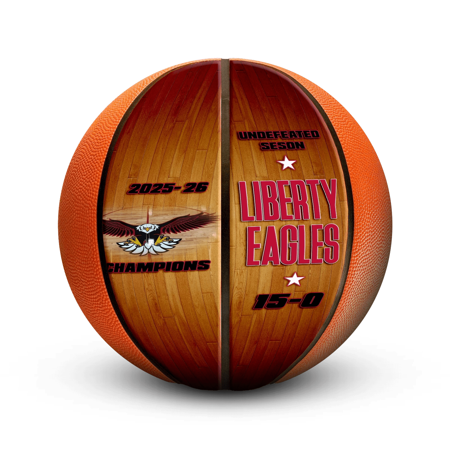 Custom logo mini basketball - Vertical - 2 Panel - Crossover