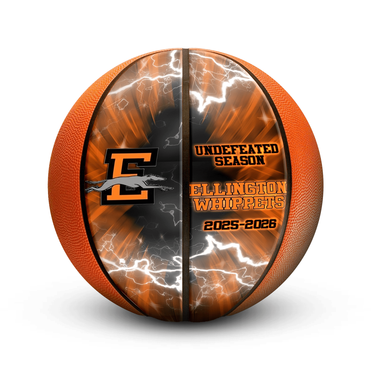 Custom logo mini basketball - Vertical - 2 Panel - Thunderstorm