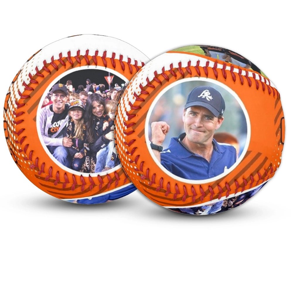 Custom coach gift baseball - Double Play