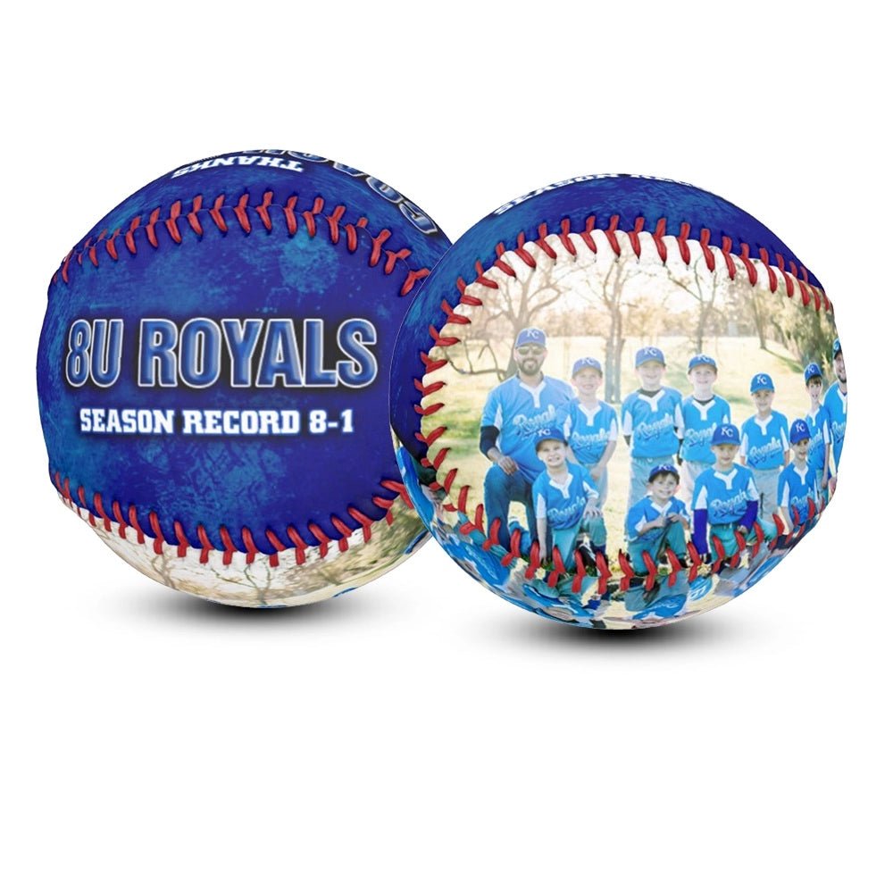 Custom coach gift baseball - Rain Delay
