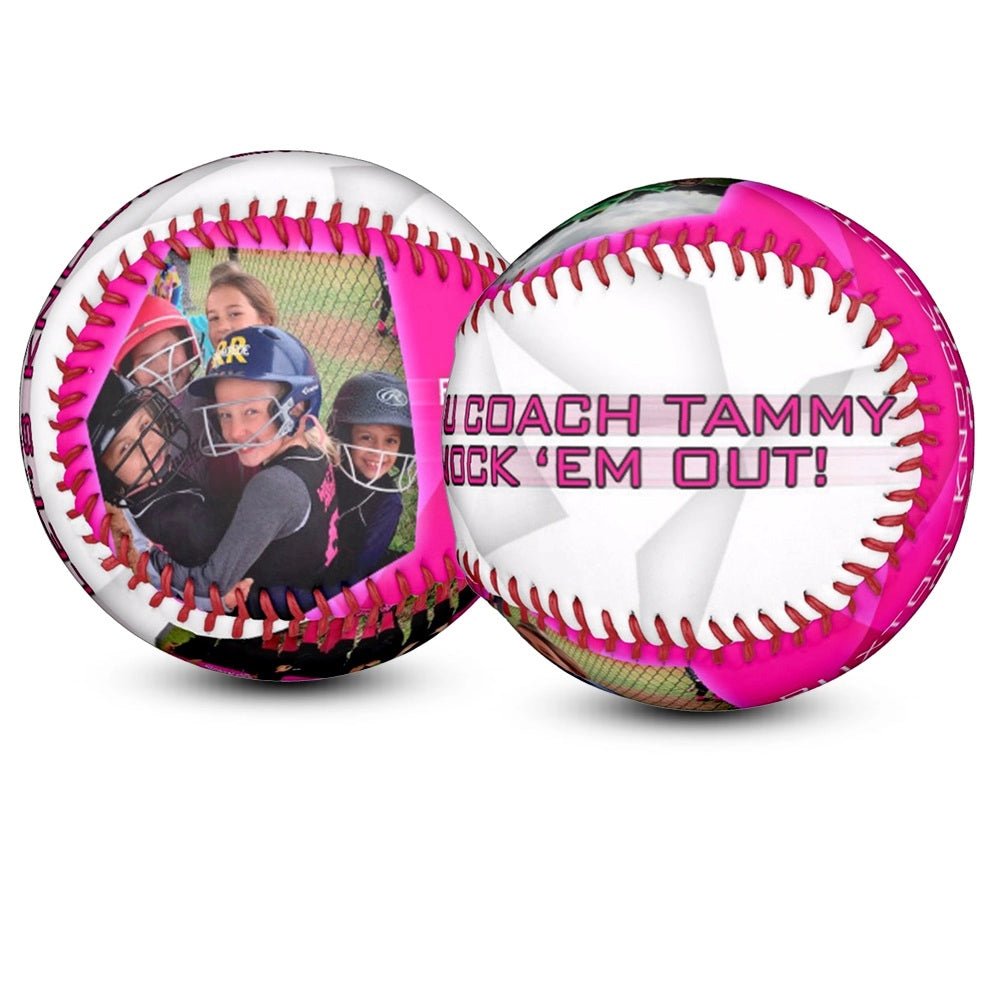 Custom coach gift softball - Fastball