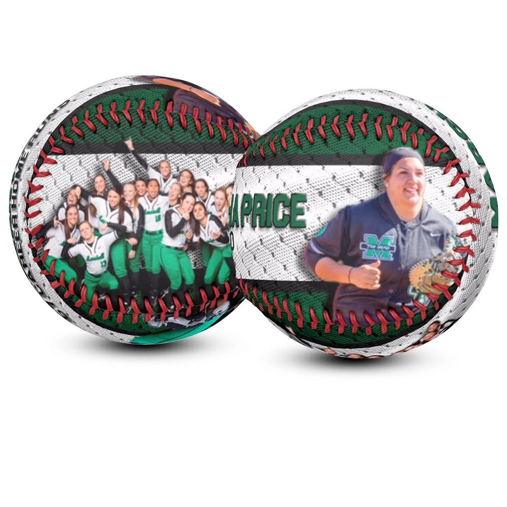 Custom milestone softball - Rain Delay
