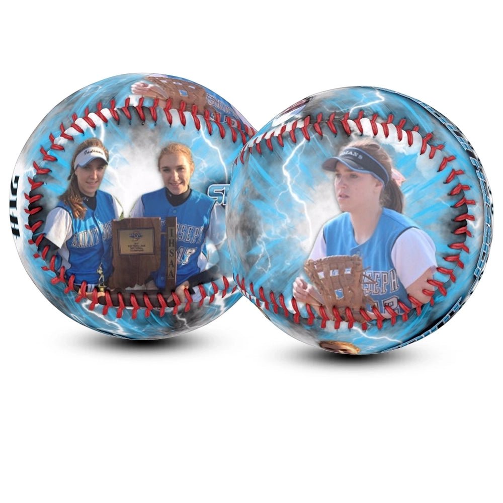 Custom graduation softball - Dirt Ball