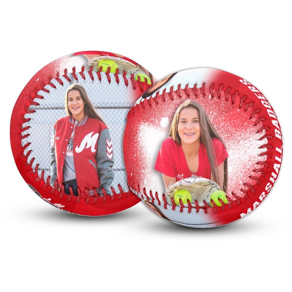 Custom senior night softball - Double Play