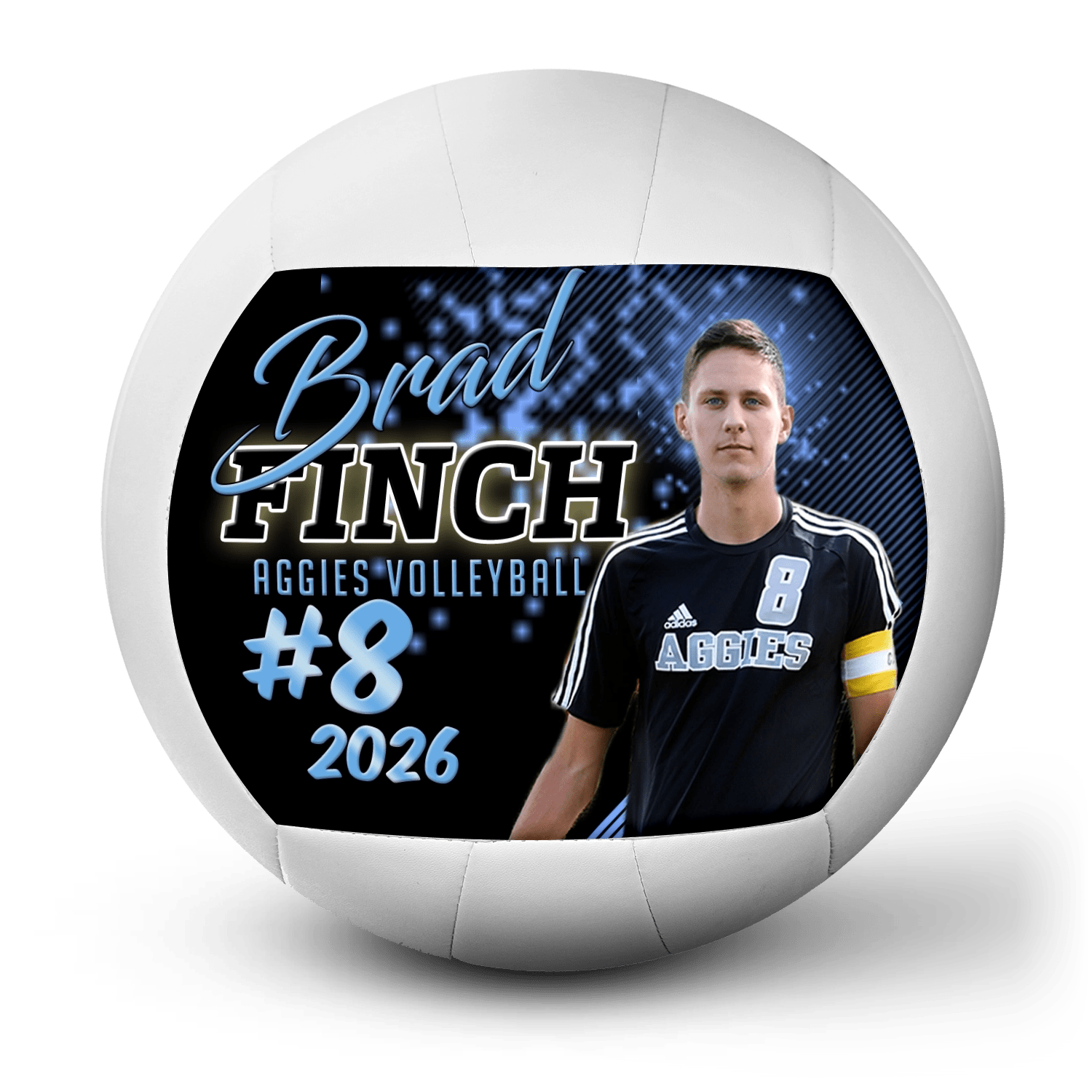 Custom player gift volleyball - 1 Panel - Playmaker