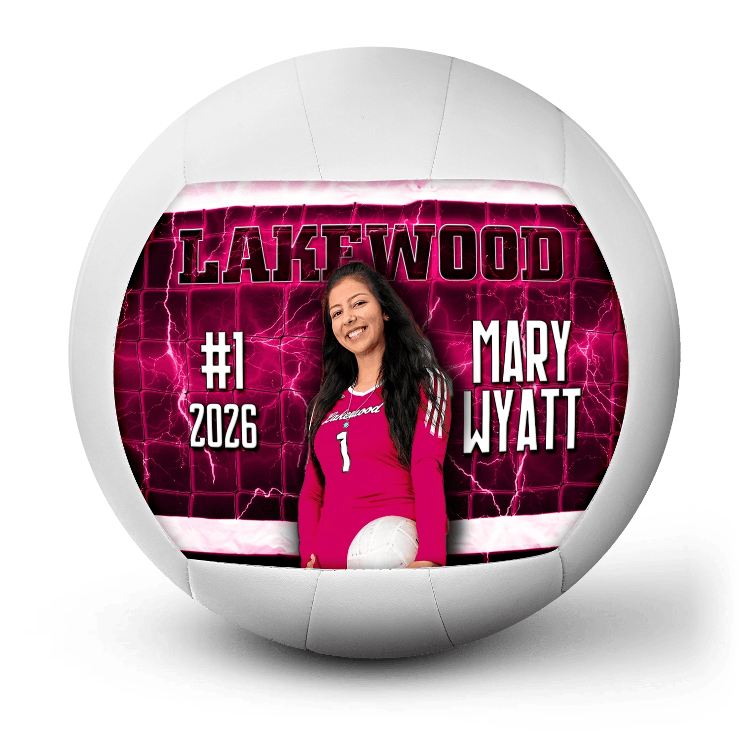 Custom player gift volleyball - 1 Panel - Sprint