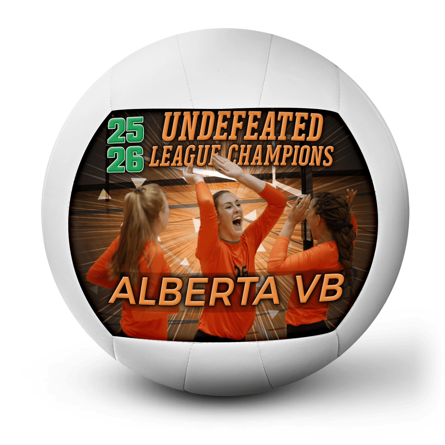 Custom team volleyball - 1 Panel - Earthquake