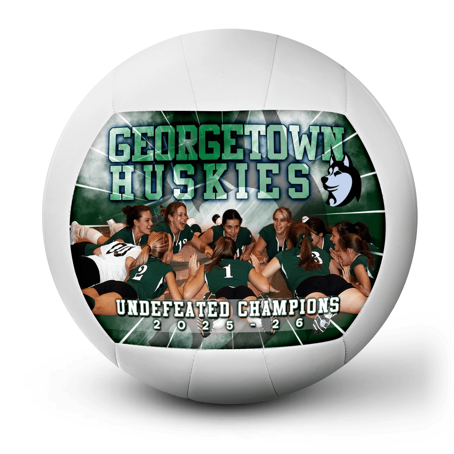 Custom team volleyball - 1 Panel - Thunderstorm