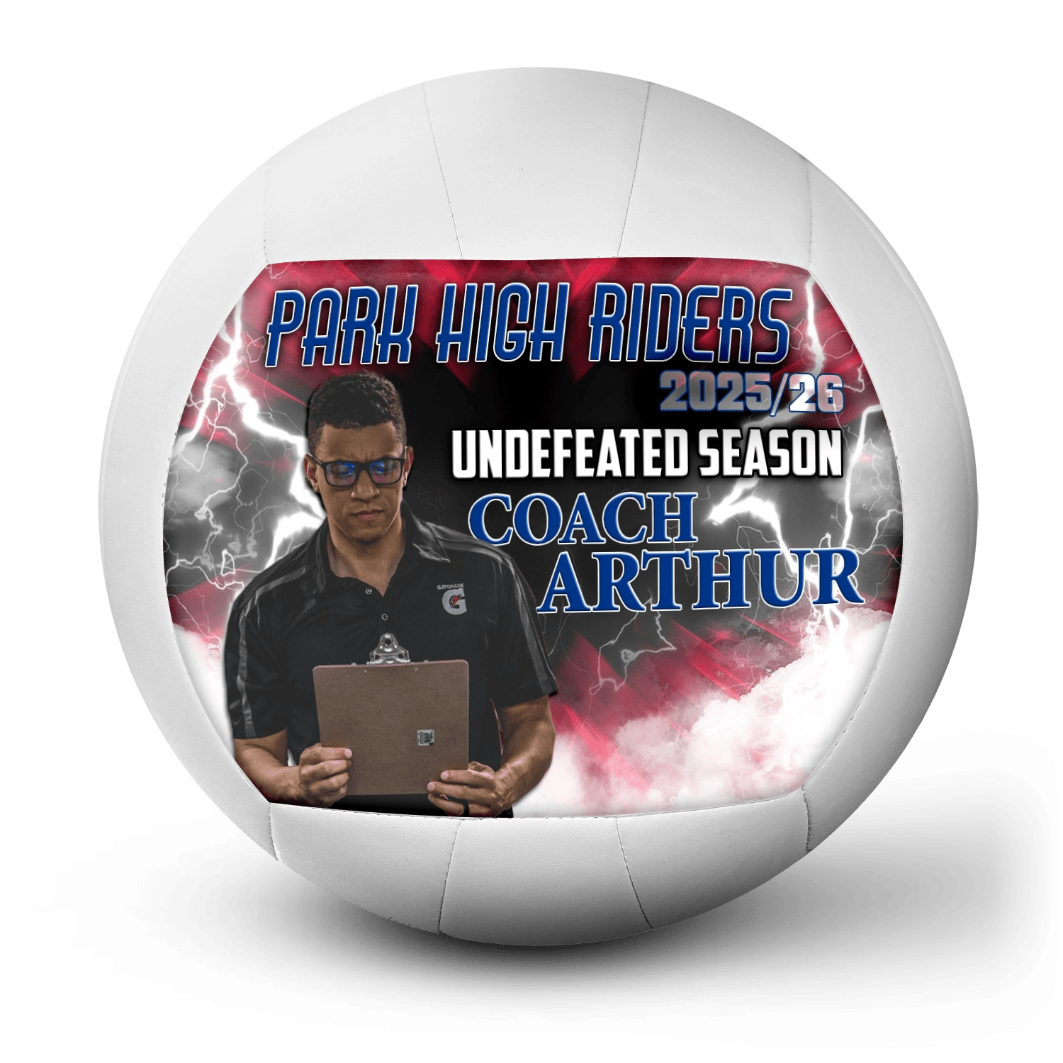 Custom coach gift volleyball - 1 Panel - Volley