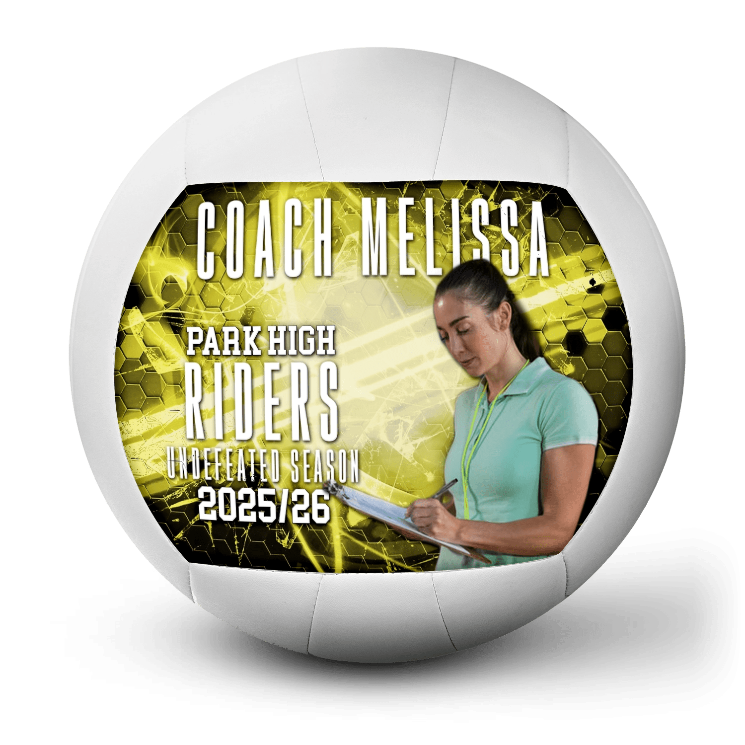 Custom coach gift volleyball - 1 Panel - Start From Scratch