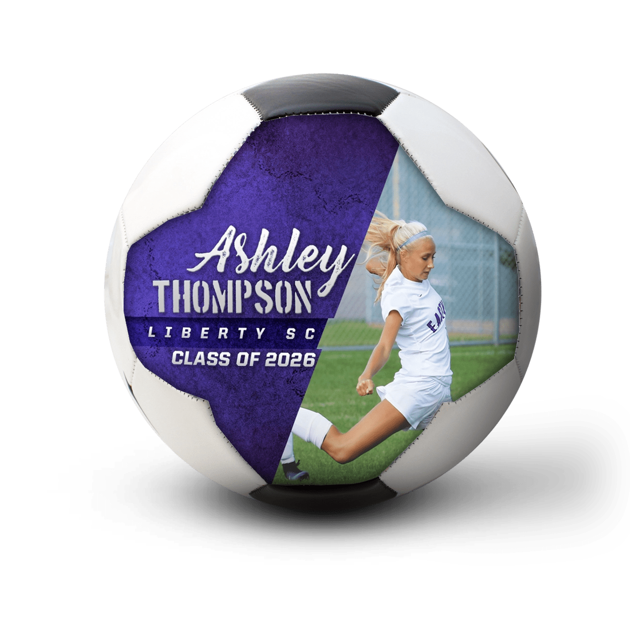 Custom player gift soccer ball - 1 Panel - Sprint