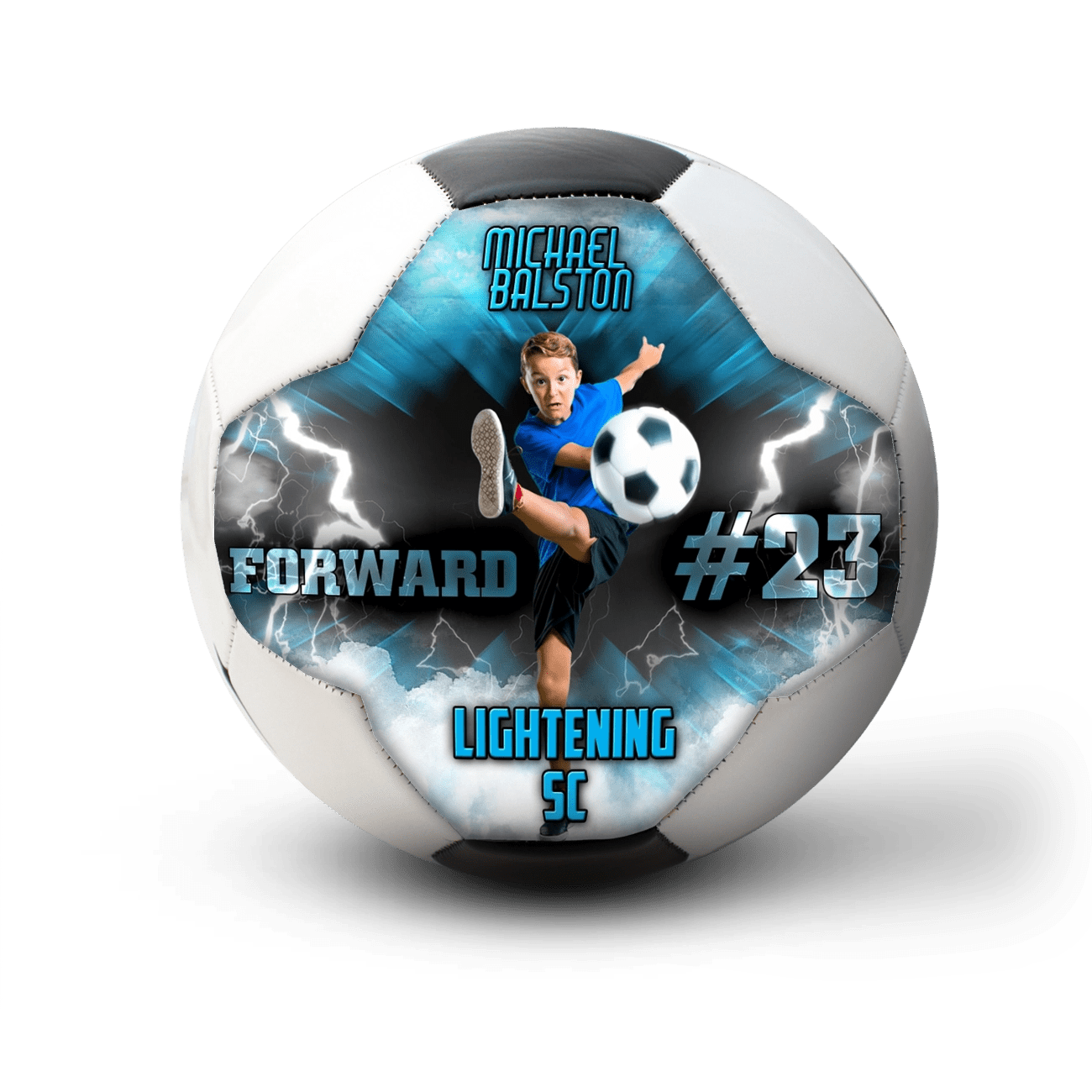 Custom player gift soccer ball - 1 Panel - Volley