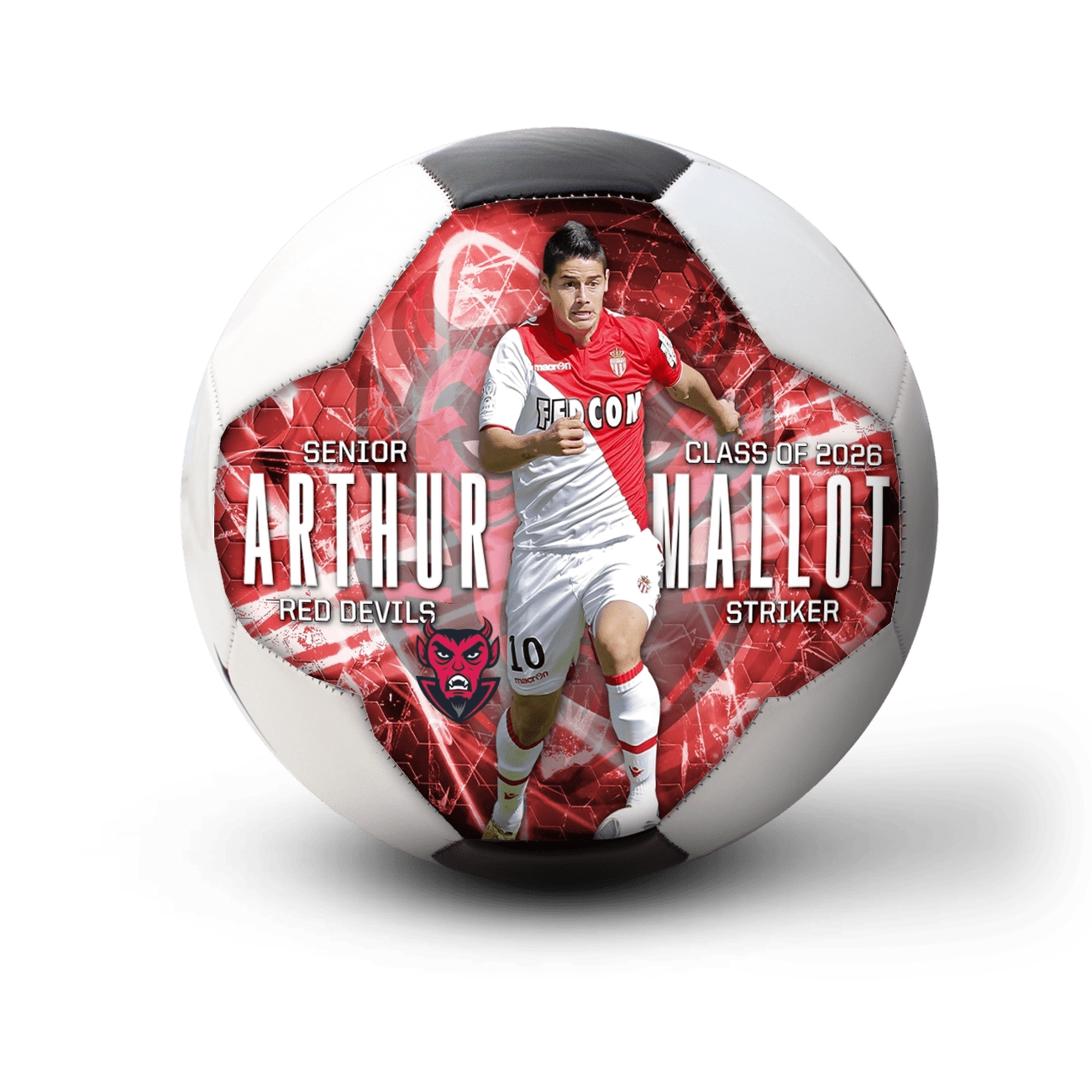 Custom player gift soccer ball - 1 Panel - Start From Scratch