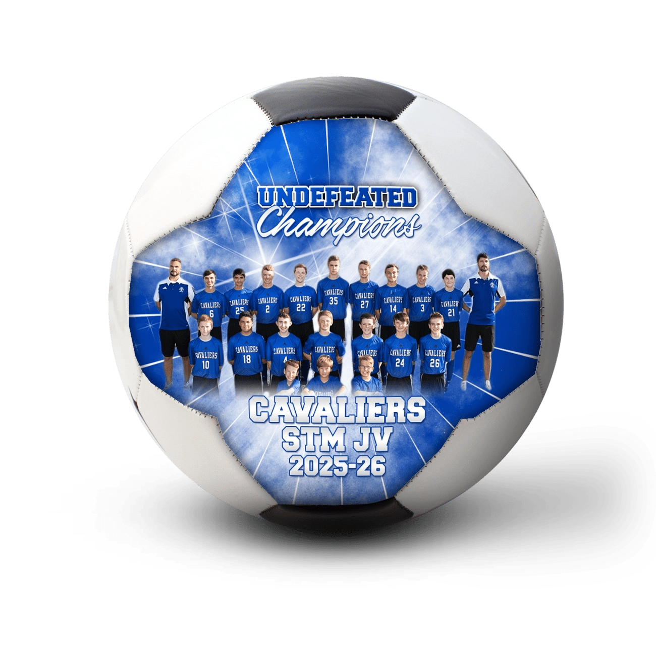 Custom team soccer ball - 1 Panel - Thunderstorm