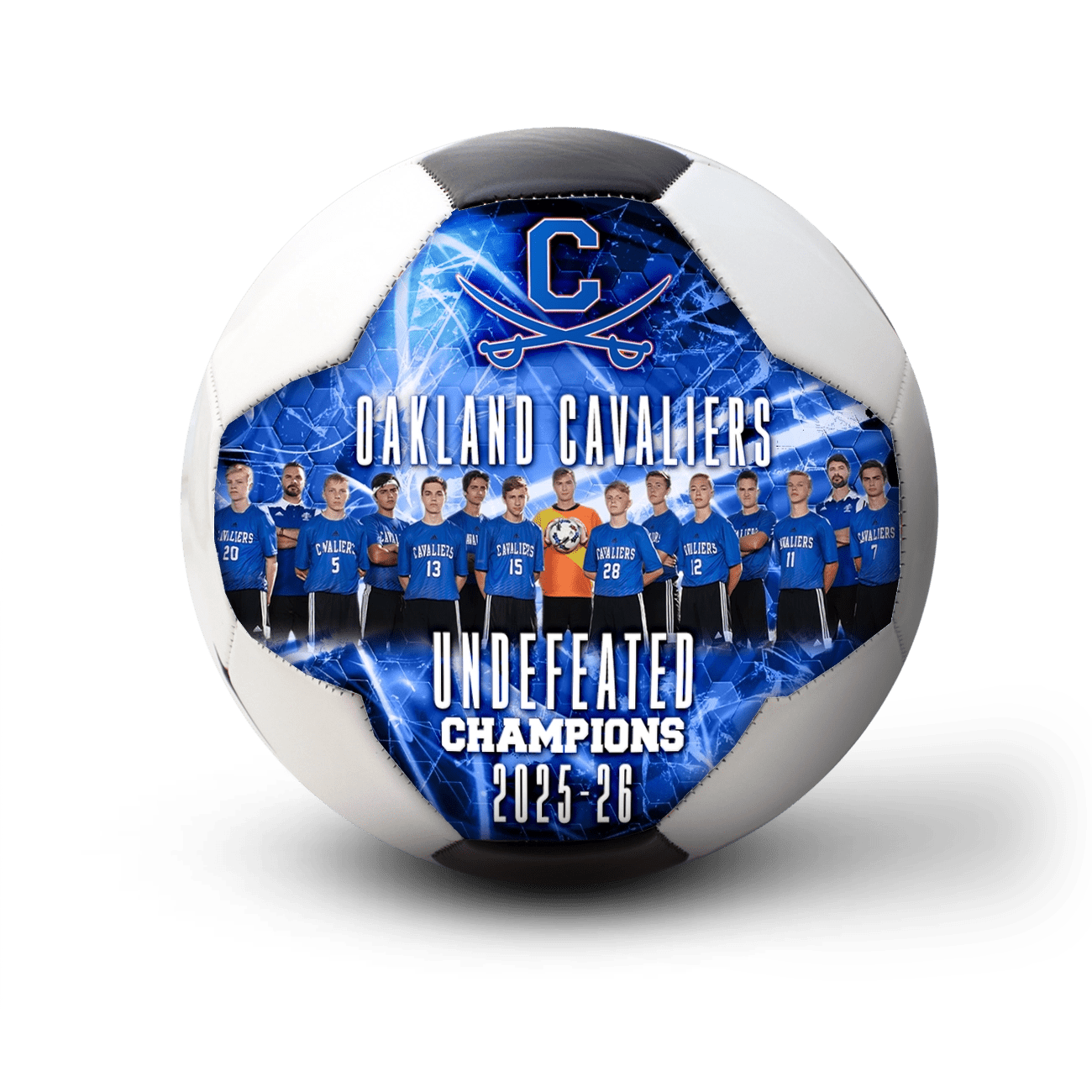 Custom team soccer ball - 1 Panel - Volley