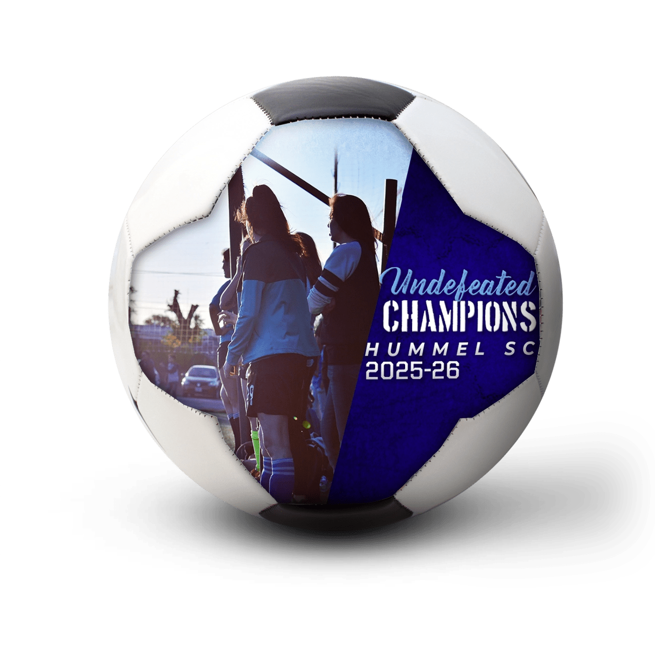 Custom size 3 team soccer ball - 1 Panel - Sprint