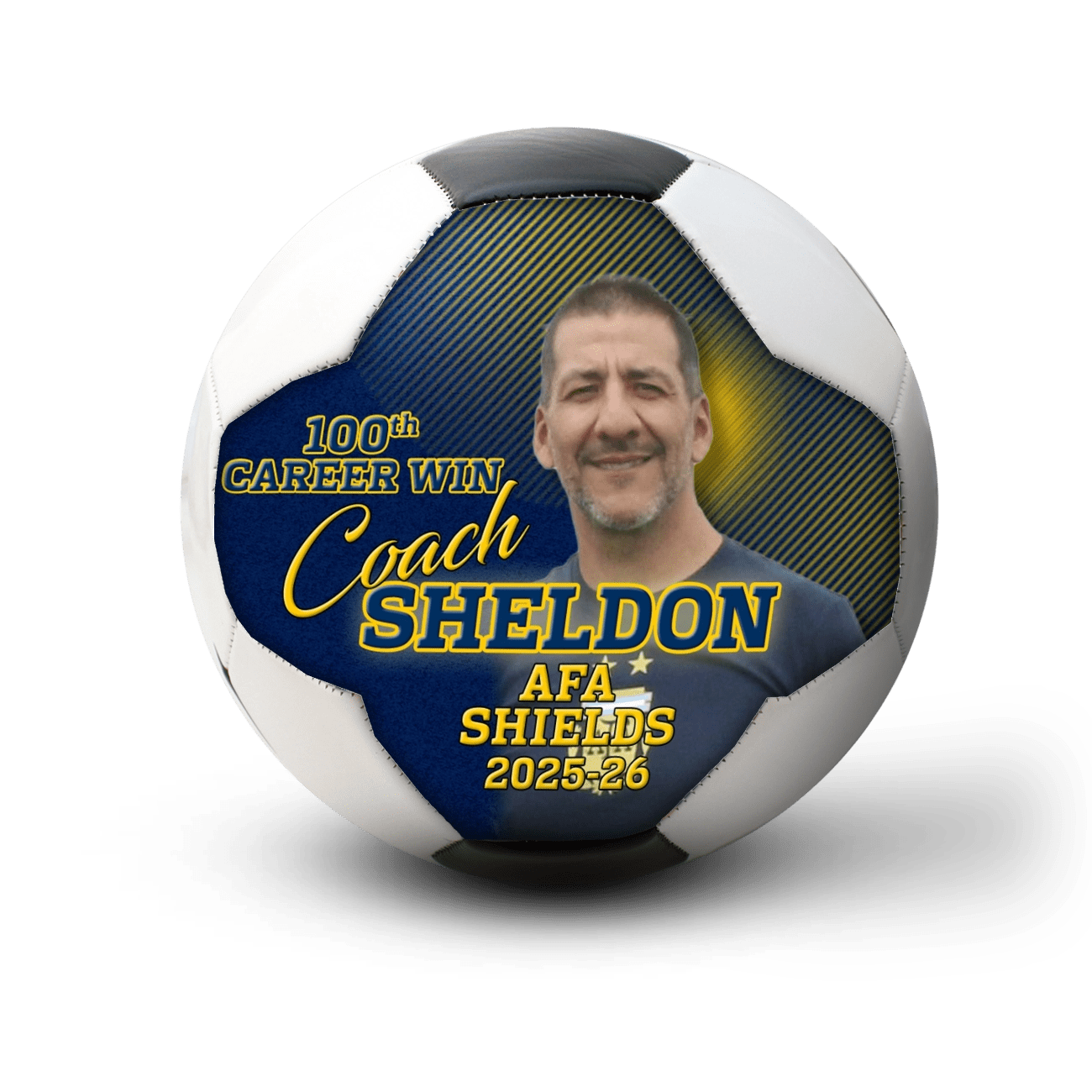 Custom size 3 coach gift soccer ball - 1 Panel - Fury