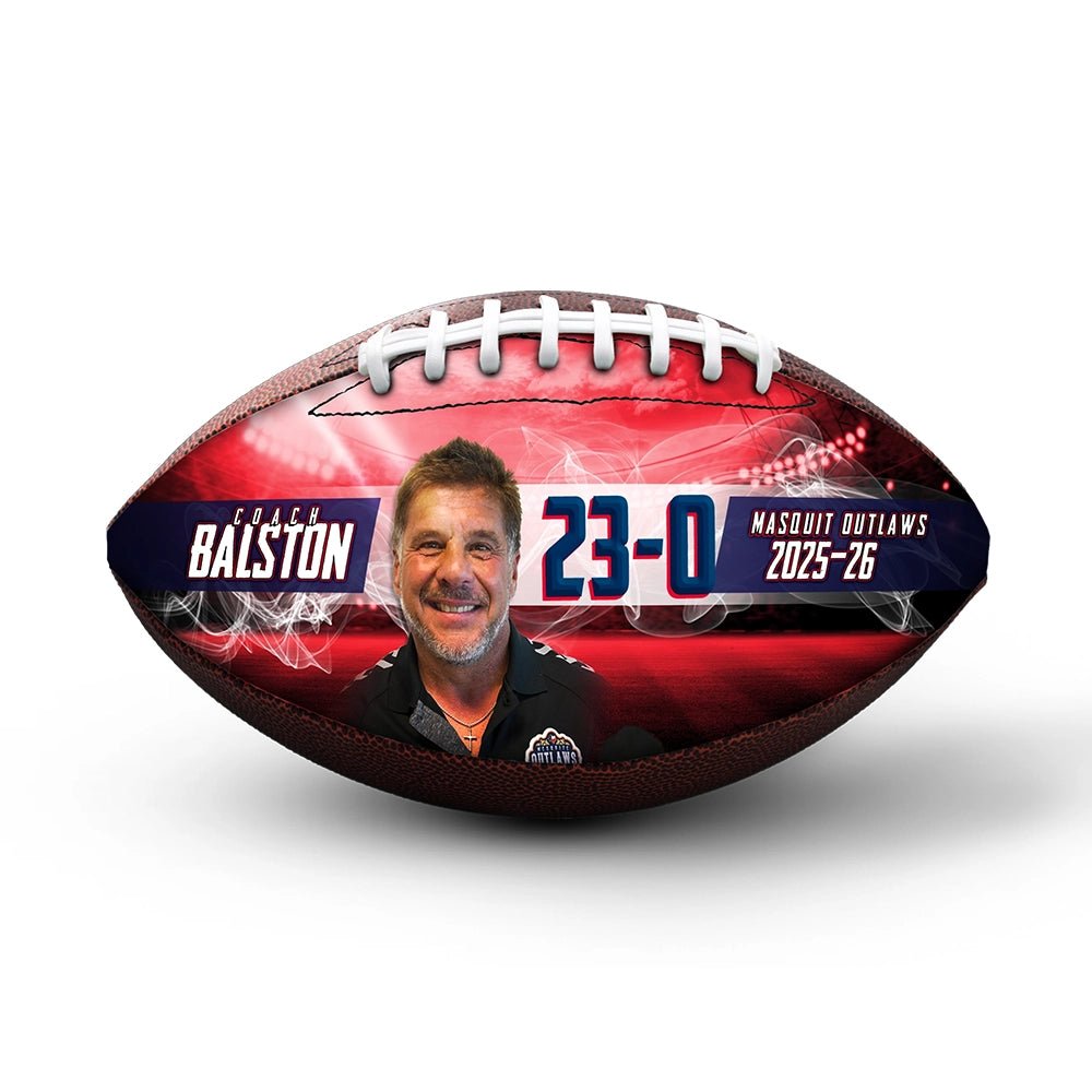 Custom coach gift football - 1 Panel - Touchdown