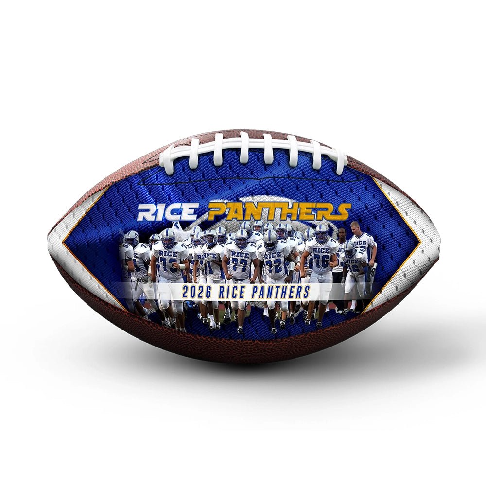 Custom 9-inch team football - 1 Panel - Earthquake