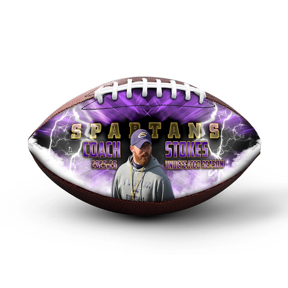 Custom 9-inch coach gift football - 1 Panel - Wildcat