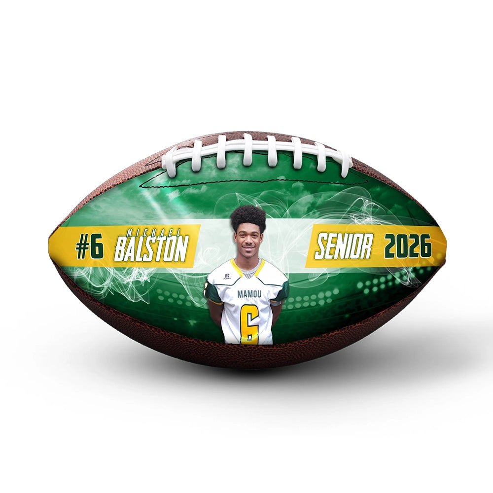 Custom 9-inch senior football - 1 Panel - Future Star