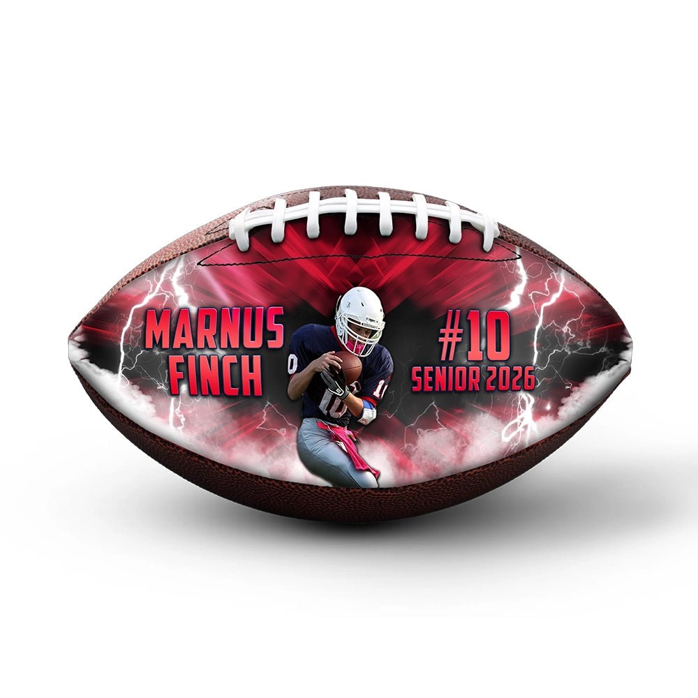 Custom 9-inch senior football - 1 Panel - Wildcat