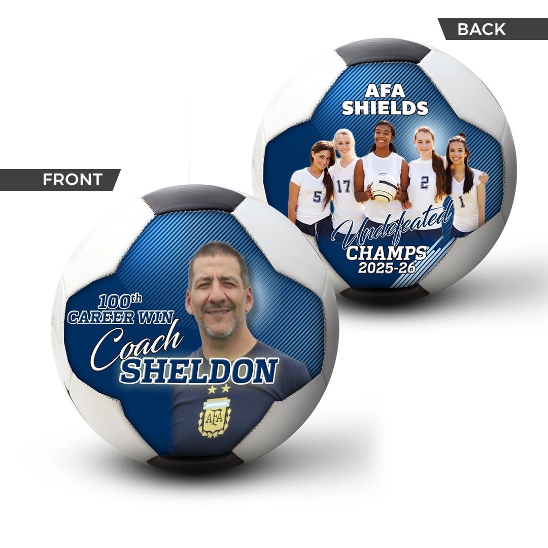 Custom coach gift soccer ball - 2 Panel - Fury
