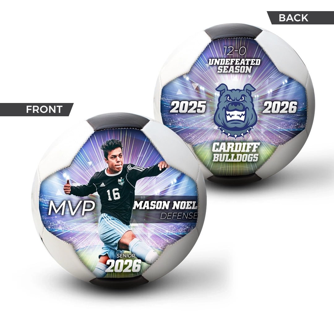 Custom player gift soccer ball - 2 Panel - Earthquake