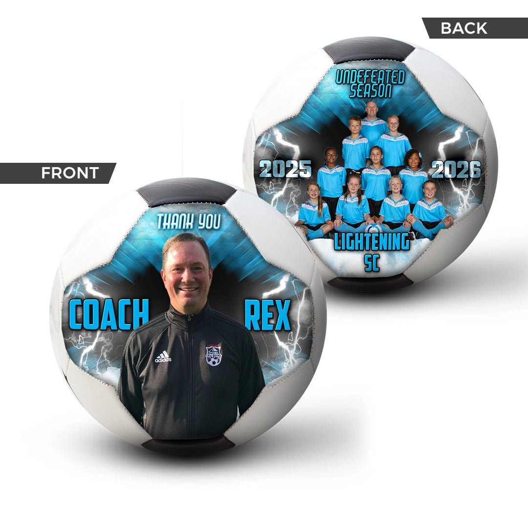 Custom size 3 coach gift soccer ball - 2 Panel - Volley