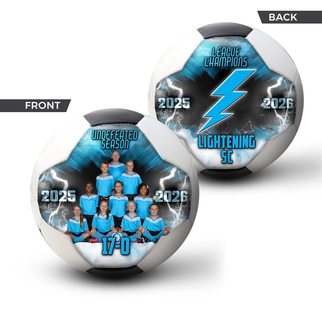 Custom size 3 team soccer ball - 2 Panel - Volley