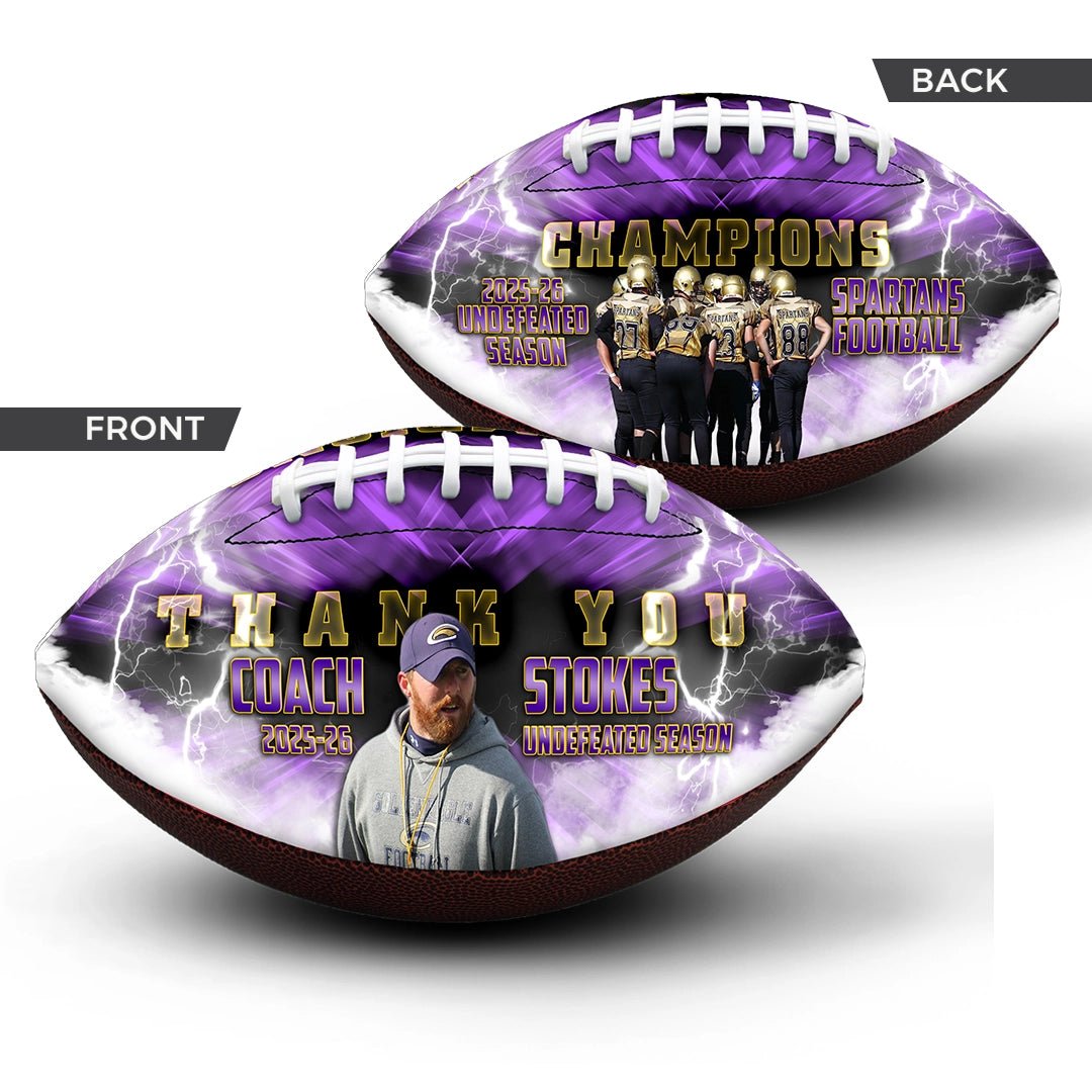 Custom coach gift football - 2 Panel - Wildcat