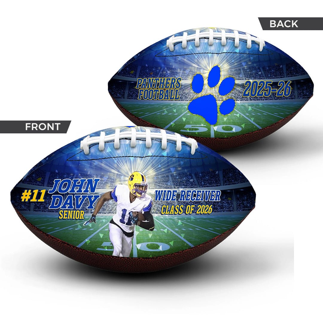 Custom senior night football - 2 Panel - Wildcat