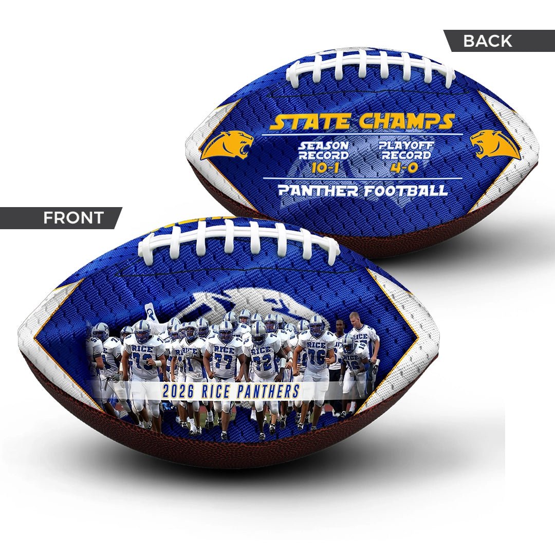 Custom team football - 2 Panel - Earthquake