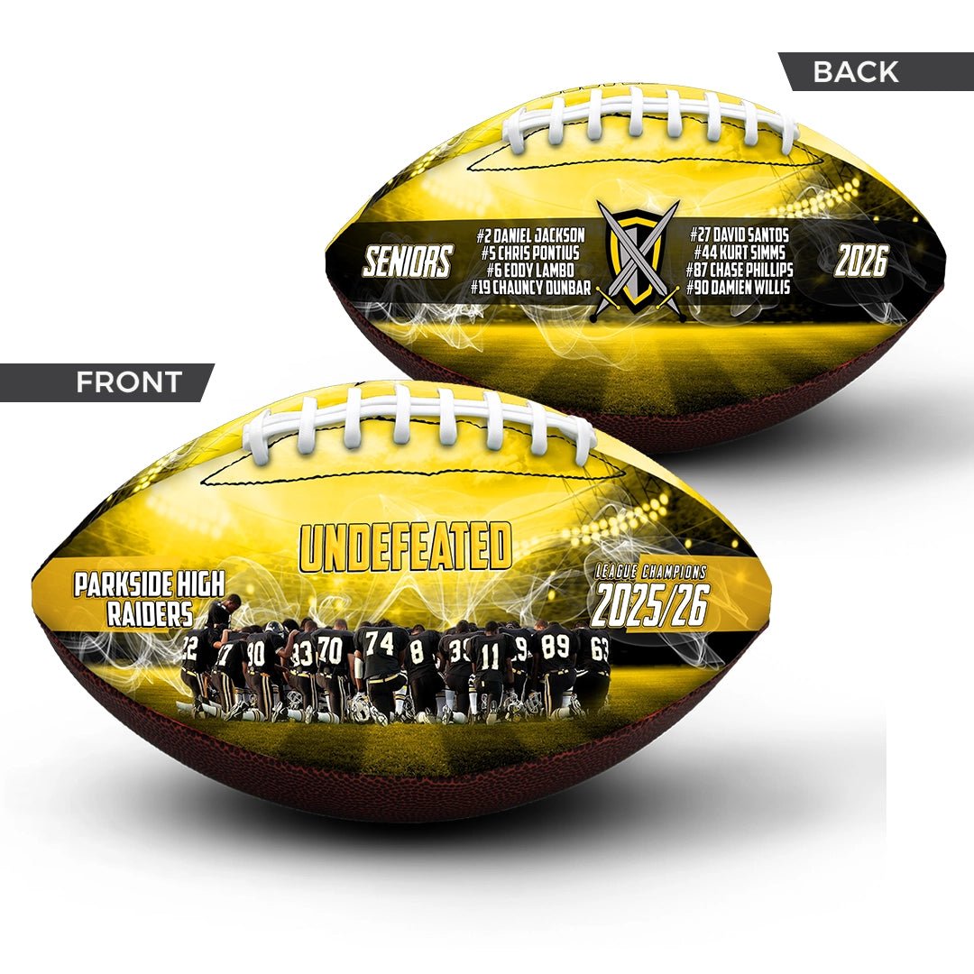 Custom 9-inch team football - 2 Panel - Touchdown
