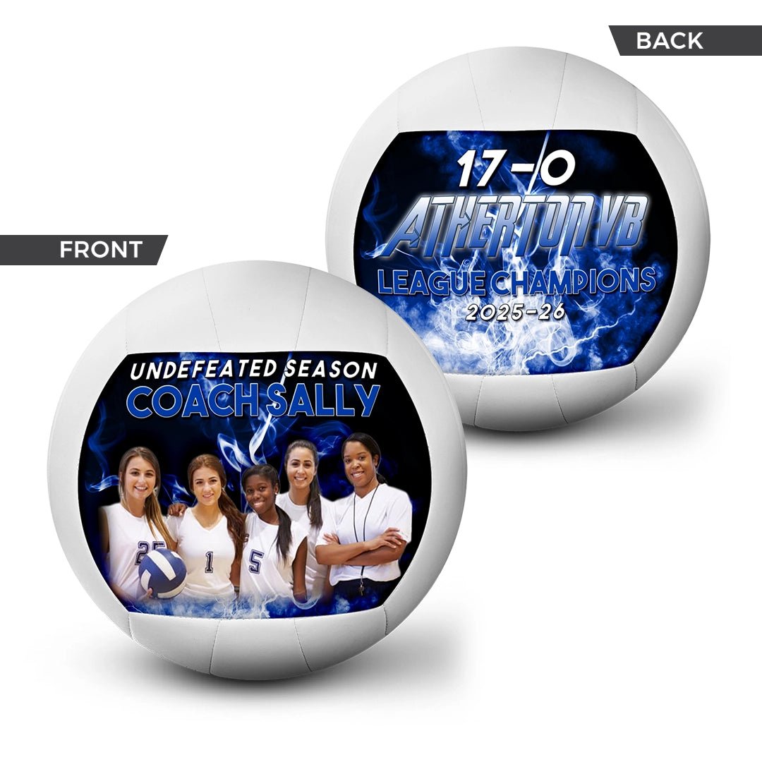 Custom coach gift volleyball - 2 Panel - Firefly