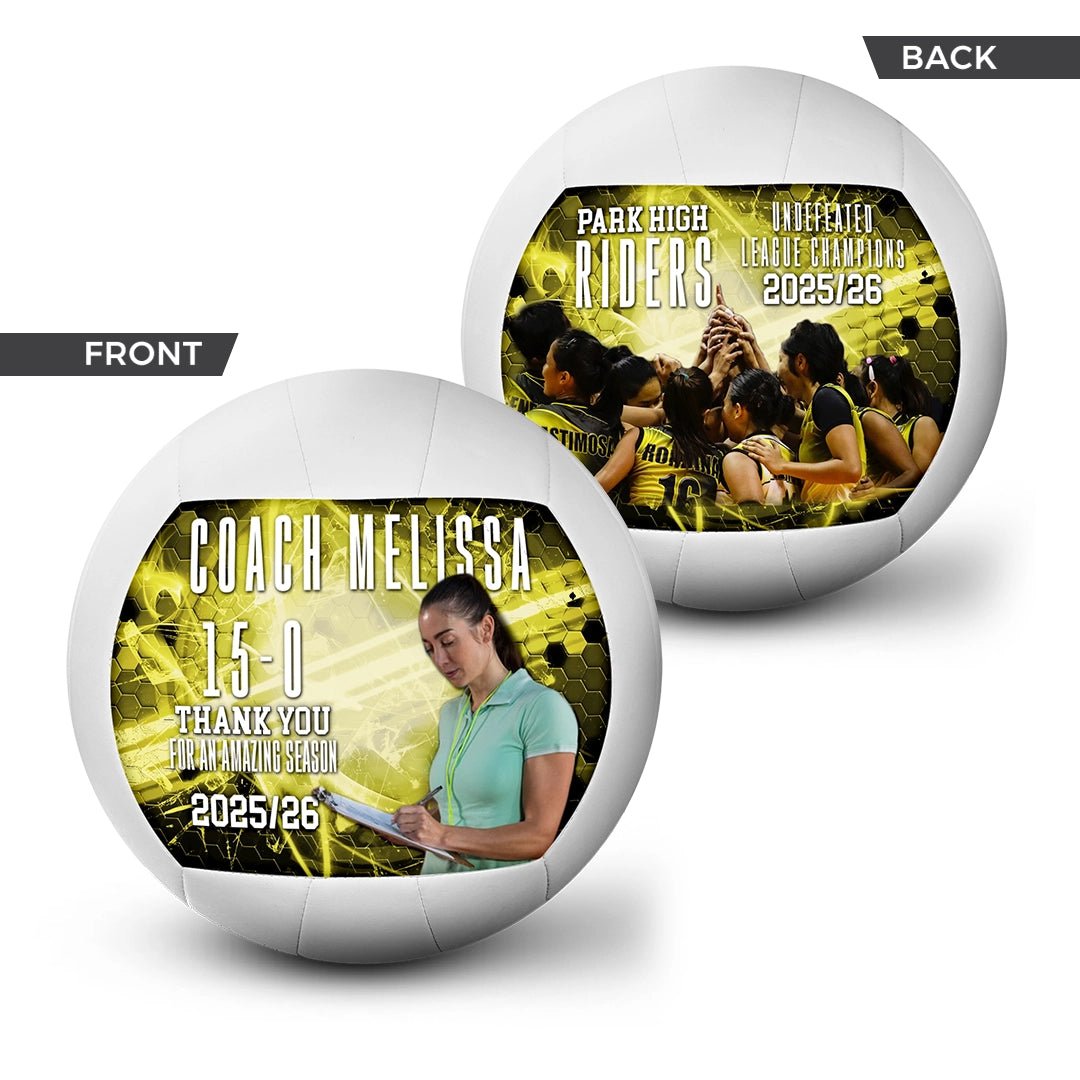 Custom coach gift volleyball - 2 Panel - Start From Scratch