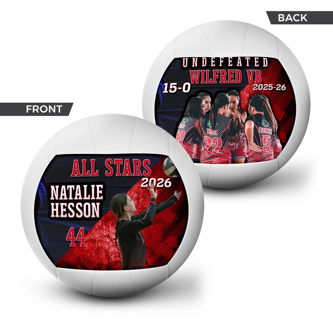 Custom player gift volleyball - 2 Panel - Firefly