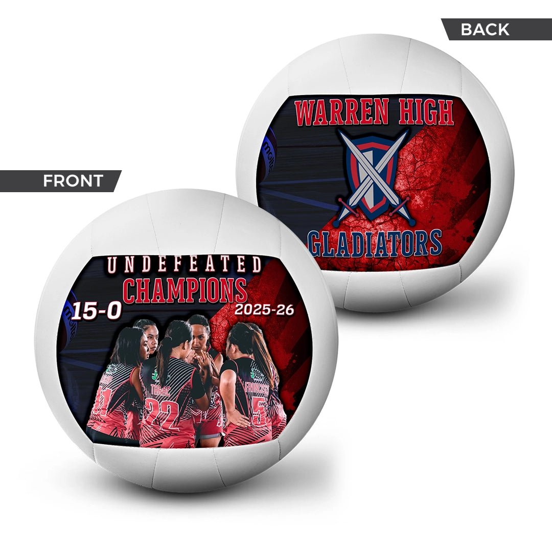 Custom team volleyball - 2 Panel - Fire Starter